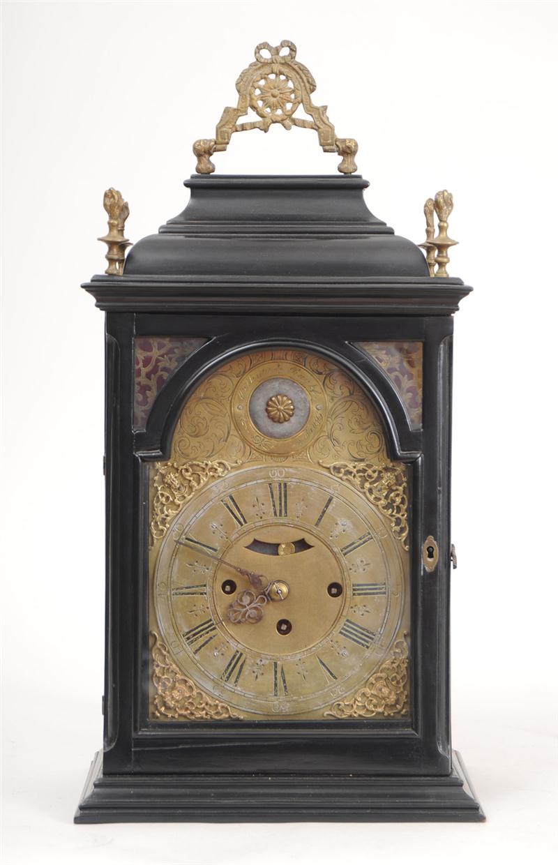 GEORGE III BLACK LACQUER BRACKET