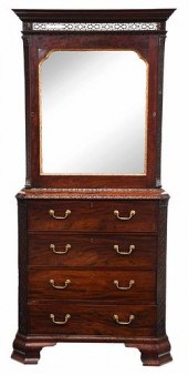 GEORGE III BLIND FRETWORK MIRR