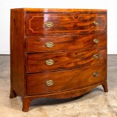 GEORGE III BOW FRONT BUTLERS D