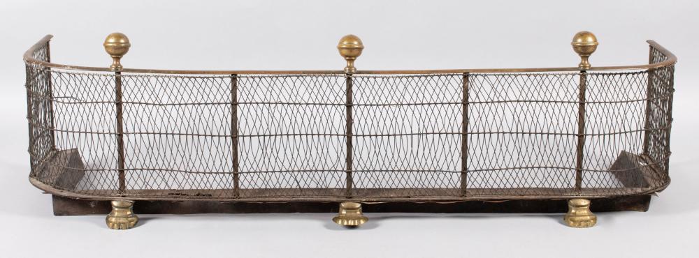 GEORGE III BRASS AND WIREWORK