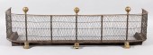 GEORGE III BRASS AND WIREWORK