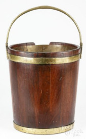 GEORGE III BRASS BOUND MAHOGAN