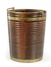 GEORGE III BRASS BOUND MAHOGAN