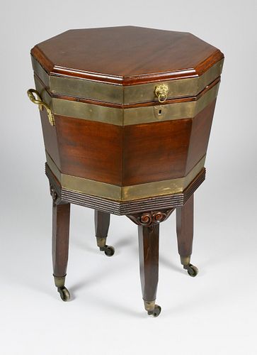 GEORGE III BRASS-MOUNTED MAHOGANY