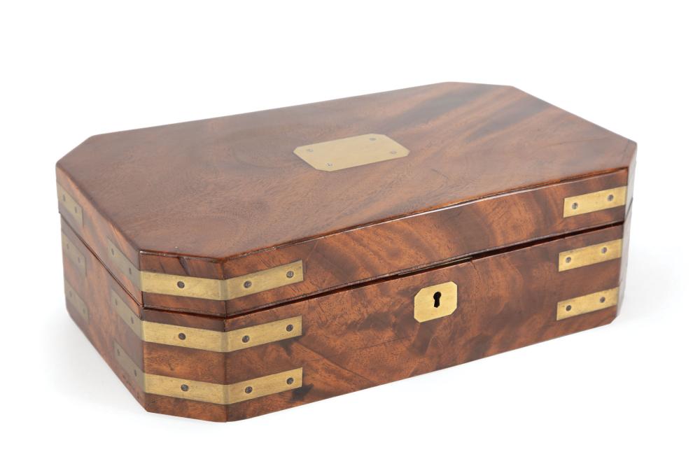GEORGE III BRASS-MOUNTED MAHOGANY
