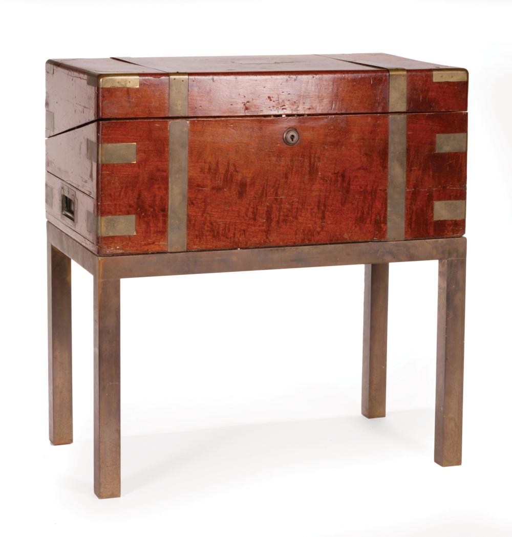 GEORGE III BRASS-MOUNTED MAHOGANY