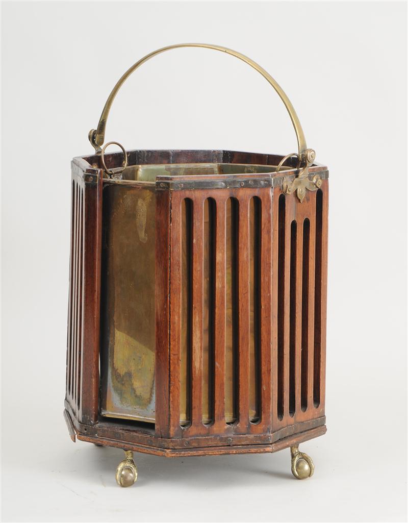 GEORGE III BRASS-MOUNTED MAHOGANY