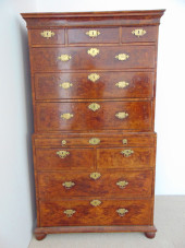GEORGE III BURL WALNUT VENEER