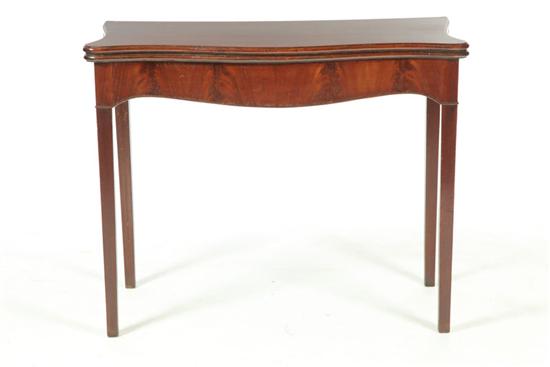 GEORGE III CARD TABLE.  England 