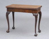 GEORGE III CARVED MAHOGANY ACO