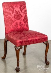GEORGE III CARVED MAHOGANY BAC