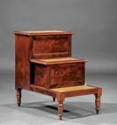 GEORGE III CARVED MAHOGANY BED