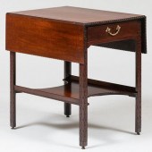 GEORGE III CARVED MAHOGANY BLI