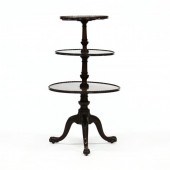 GEORGE III CARVED MAHOGANY DUM
