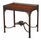 GEORGE III CARVED MAHOGANY FRE