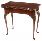 GEORGE III CARVED MAHOGANY GAM