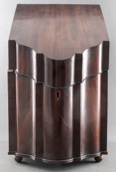 GEORGE III CARVED MAHOGANY KNI