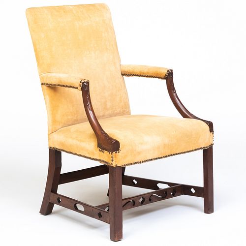 GEORGE III CARVED MAHOGANY