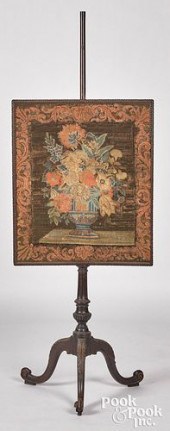 GEORGE III CARVED MAHOGANY POL