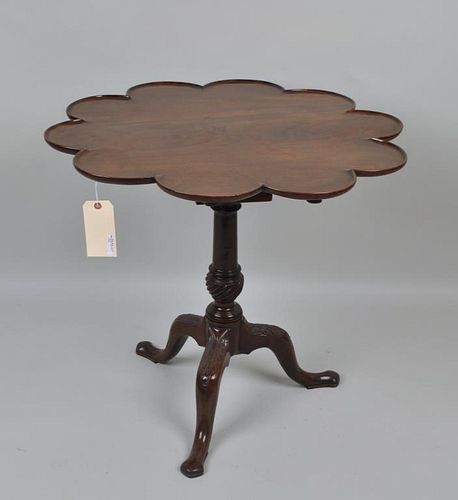 GEORGE III CARVED MAHOGANY SUPPER