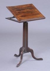 GEORGE III CARVED MAHOGANY TRI