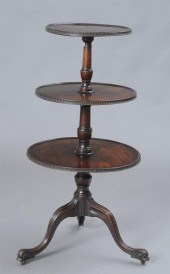 GEORGE III CARVED MAHOGANY WHA