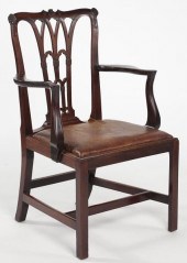 George III Carved Open Armchai