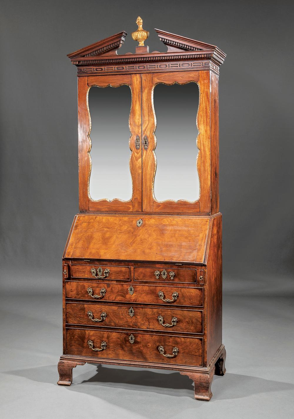 GEORGE III CARVED WALNUT