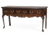 GEORGE III CARVED YEWWOOD DRES