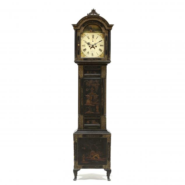 GEORGE III CHINOISERIE TALL CASE