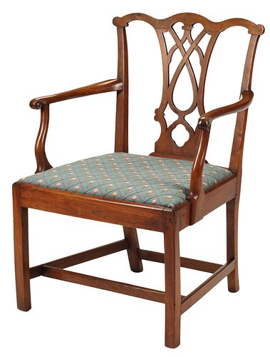 GEORGE III CHIPPENDALE MAHOGANY