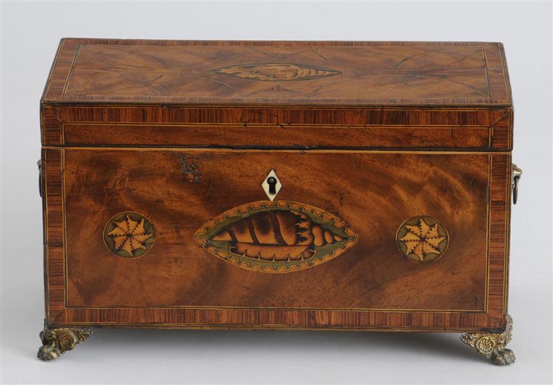 GEORGE III CONCH SHELL INLAID