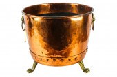 GEORGE III COPPER LOG BINwith