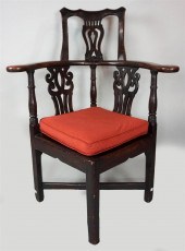 GEORGE III CORNER CHAIR WITH R