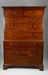 GEORGE III ENGLISH MAHOGANY CH