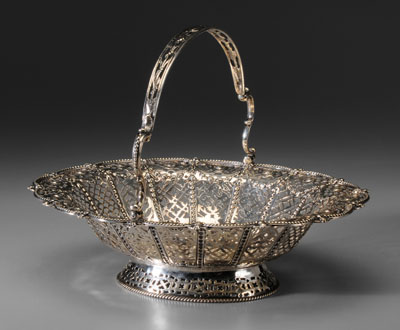 George III English Silver Basket