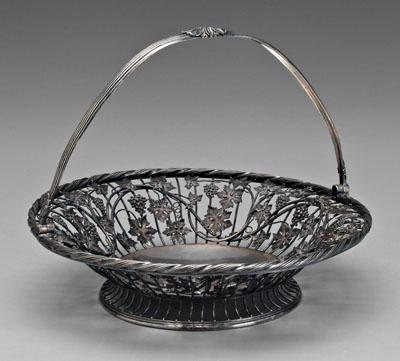 George III English silver basket,