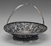 George III English silver bask
