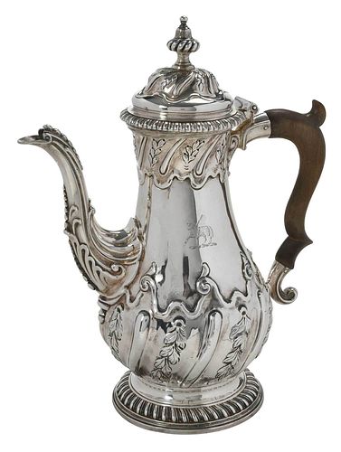 GEORGE III ENGLISH SILVER COFFEE