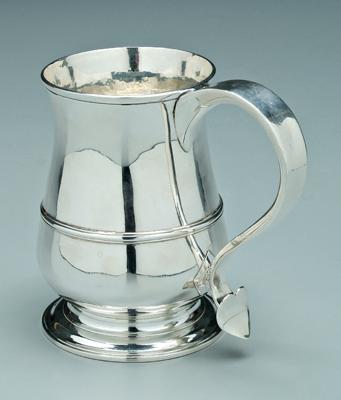 George III English silver mug,