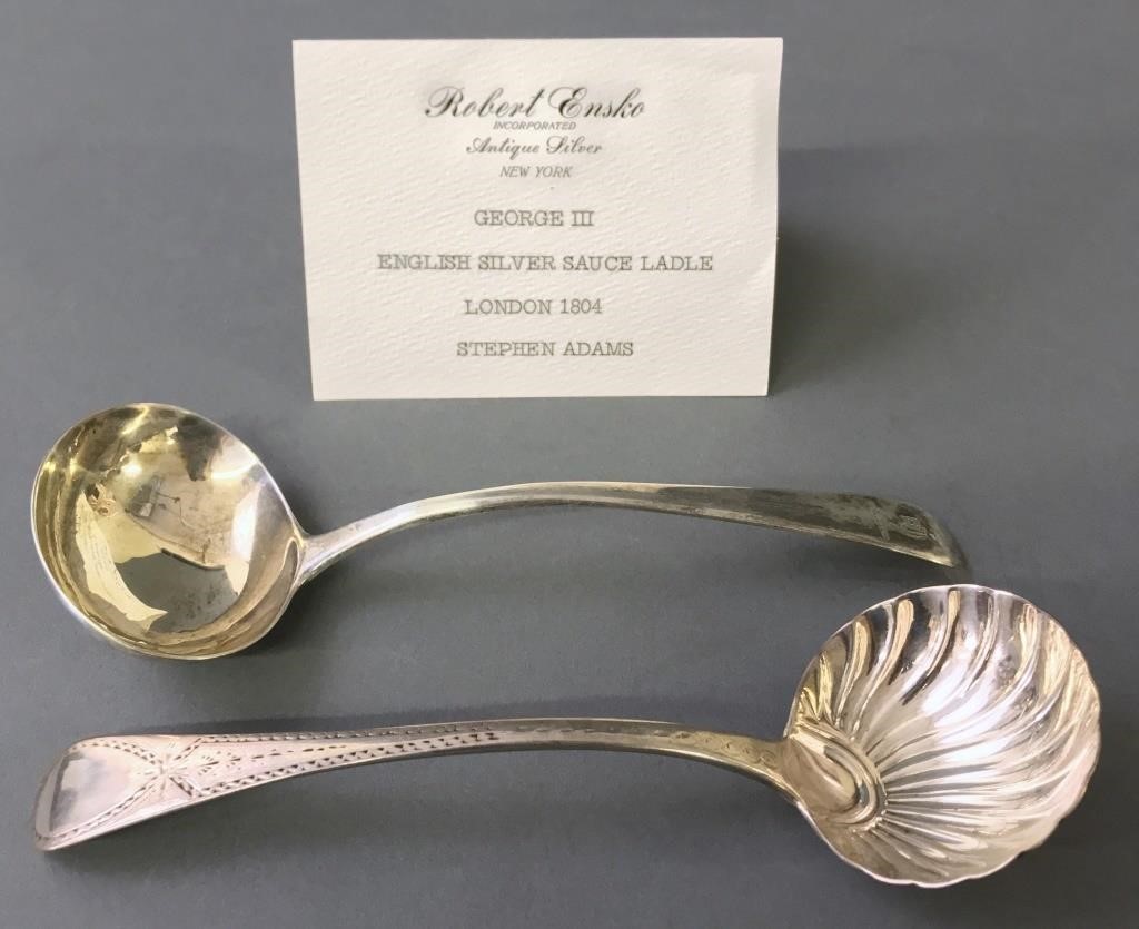George III English silver sauce