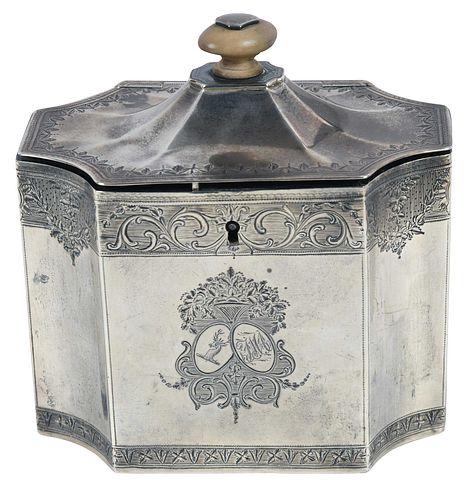GEORGE III ENGLISH SILVER TEA
