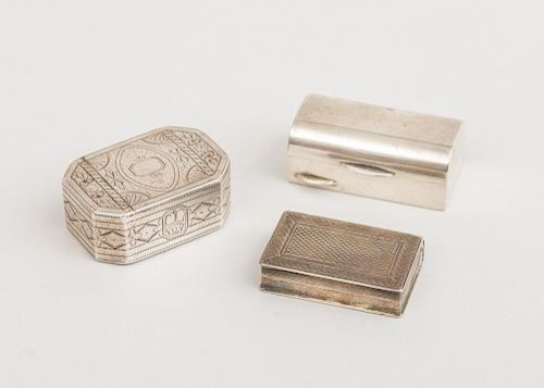GEORGE III ENGRAVED SILVER