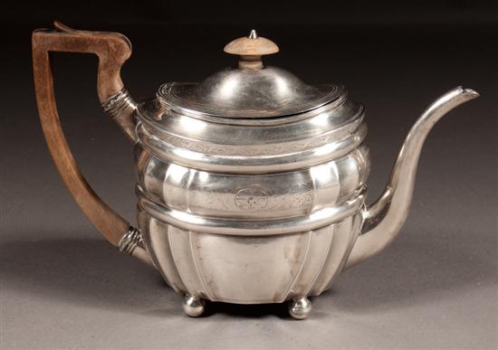 George III engraved sterling silver