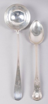 GEORGE III EXETER SILVER LADLE