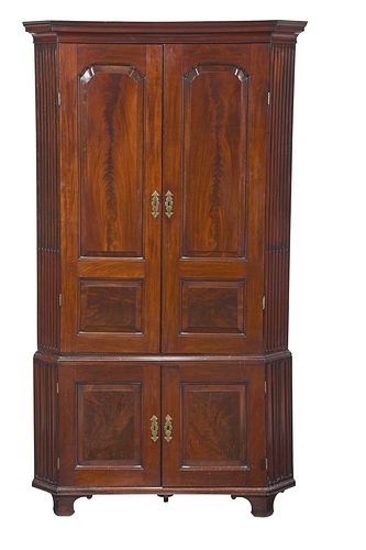 GEORGE III FIGURED MAHOGANY