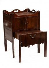 GEORGE III FIGURED MAHOGANY BE