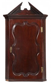 GEORGE III FIGURED MAHOGANY BL