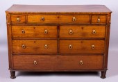 GEORGE III FIGURED MAHOGANY CH