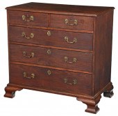 GEORGE III FIGURED MAHOGANY FI